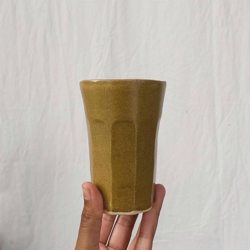 Faceted Tumbler in Stoneware