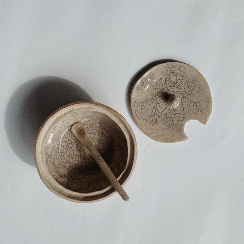 Salt/Sugar Cellar in Stoneware